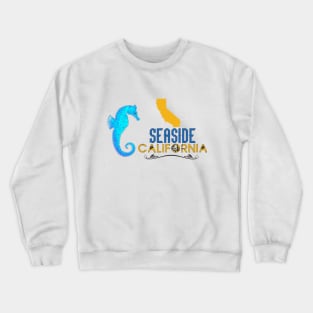 Seaside California Blue Seahorse Crewneck Sweatshirt